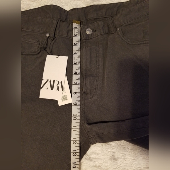 NWT MENS ZARA STEEL GRAY DENIM SHORTS SIZE 44 - Picture 5 of 8
